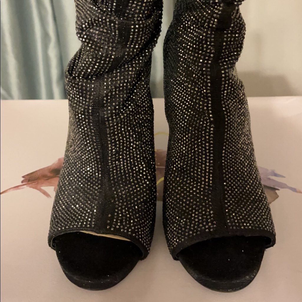 Sequin Slouch Boot